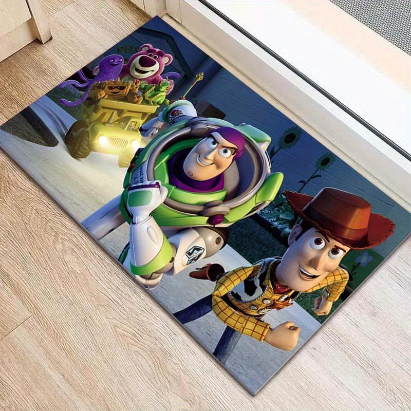 1pc Toy Story Pattern Area Rug Soft Flannel Floor Mat for Living Room, Bedroom, Sofa Coffee Table Floor Mat, Machine Washable
