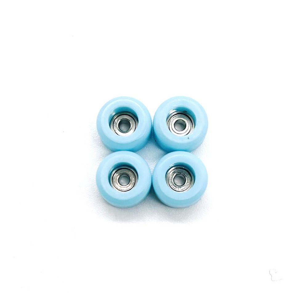 1/4Pcs Urethane Fingerboard Wheels PU+Metal Finger Skate Board Accessory Durable Bearing Wheel