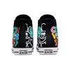 Converse Chuck Taylor All Star Модные высокие кеды из парусины с красочным принтом улыбки Унисекс Черно-белые