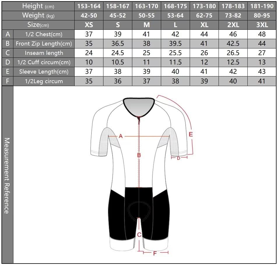 Велоформа Skinsuit Chrono Suit с коротким рукавом HVP-025, Красный, 3XL