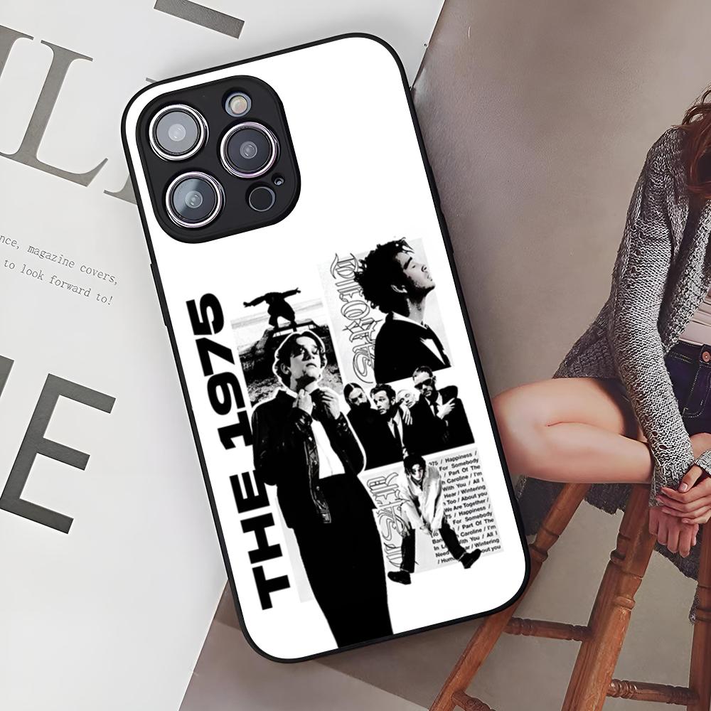 Чехол для телефона рок-группы The 1975 для Iphone 16 15 14 12 11 13 Pro Max Mini X Xr Xs Se 8 Puls Стеклянная крышка
