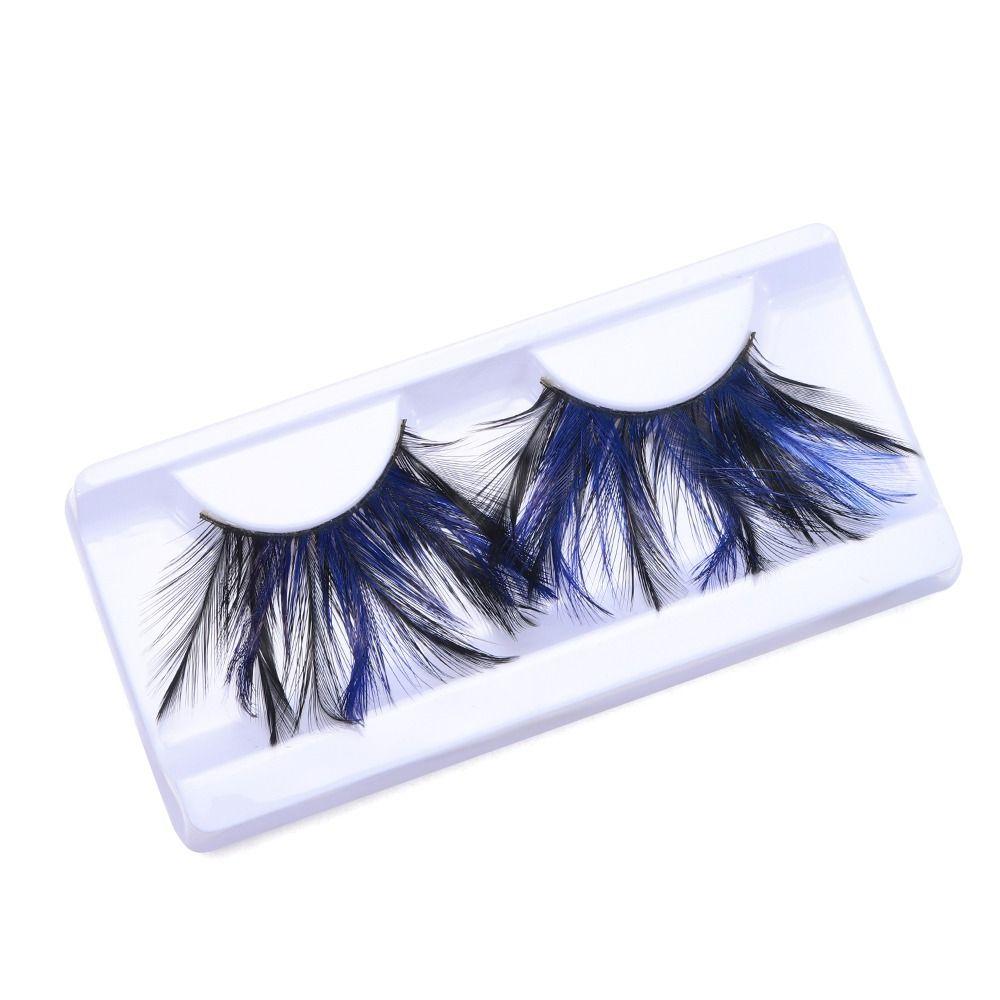 Extra Long Feather Eyelashes Feather False Lashes Halloween False Eyelashes Anime Cosplay