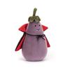 Jellycat Серия Хэллоуин Оживленный Баклажан Кукла Вампир Плюшевая Кукла Сидячая 16 см высотой