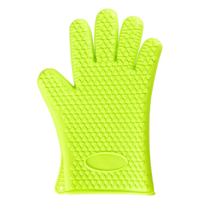 Baking Silicone Microwave Oven Gloves BBQ Grill Gloves Heat Resistant Oven Mitts Kitchen Gadgets Kitchen Accessories