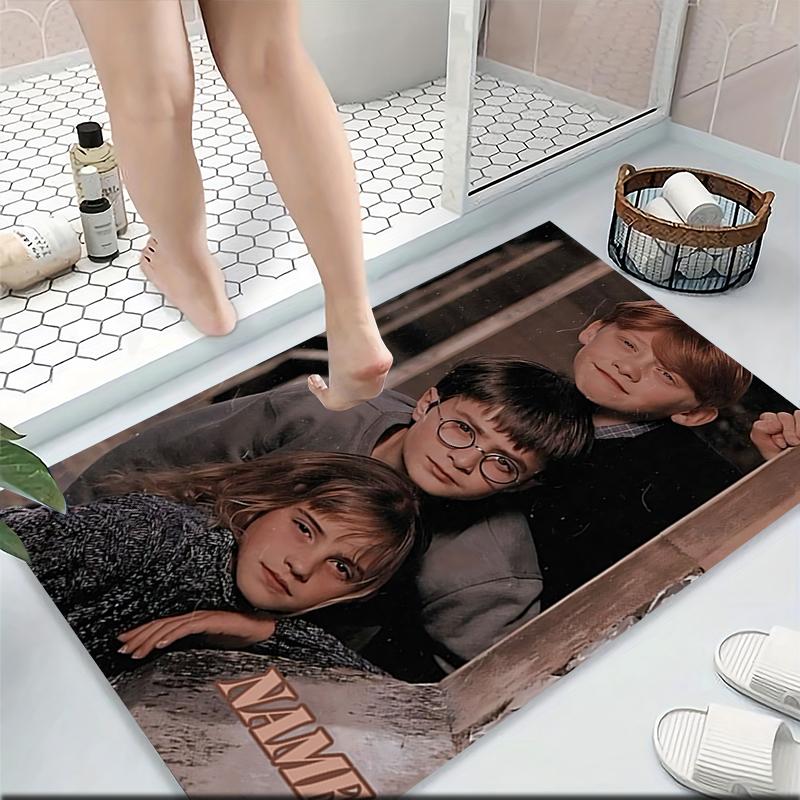 Custom Name "Harry Potter's Journey" Carpet Rug Customizable Soft Washable Anti-Slip Home Living Room Sofa Mats Personalized Rug. 090975
