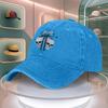 Pink Skull Flower Bow Print Baseball Cap For Men Women Curved Brim Dad Hat Adjustable Duck Tongue Hat