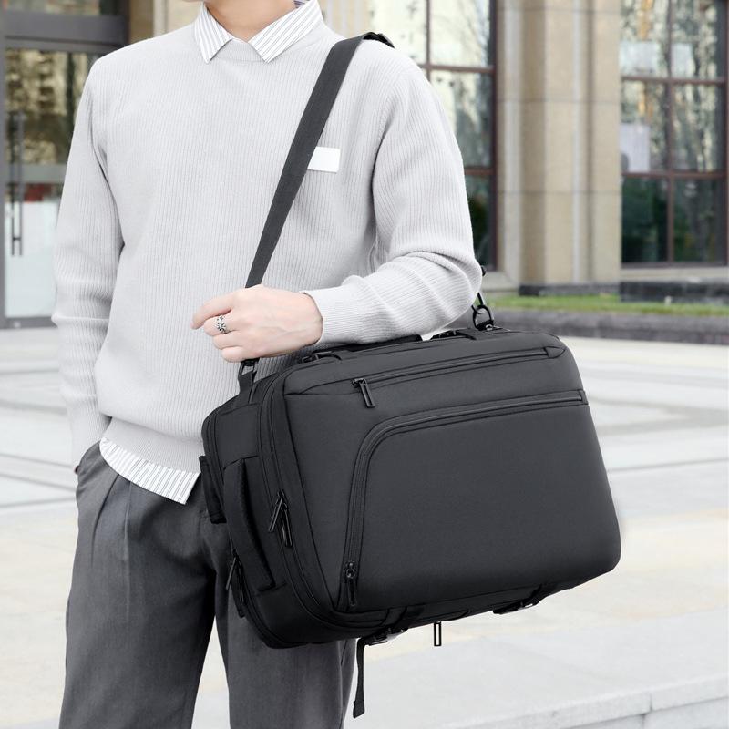 Спортивный рюкзак Текстурированный деловой дорожный рюкзак Может быть расширен Ближнее расстояние Большая вместимость Сумка для деловых поездок