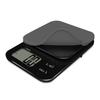 Dretec Washable Digital Scale with Silicone Made In Flip the Cover Over To Measure Dried and Large Kitchen Black Cover, Japan, 3kg/0.1g Increments,