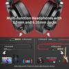 OneOdio Wired Headphones A71 Red DJ Monitor Closed-Back Dual 3.5mm Jack Gaming Music Instrument Practice Home Recording DTM Calls