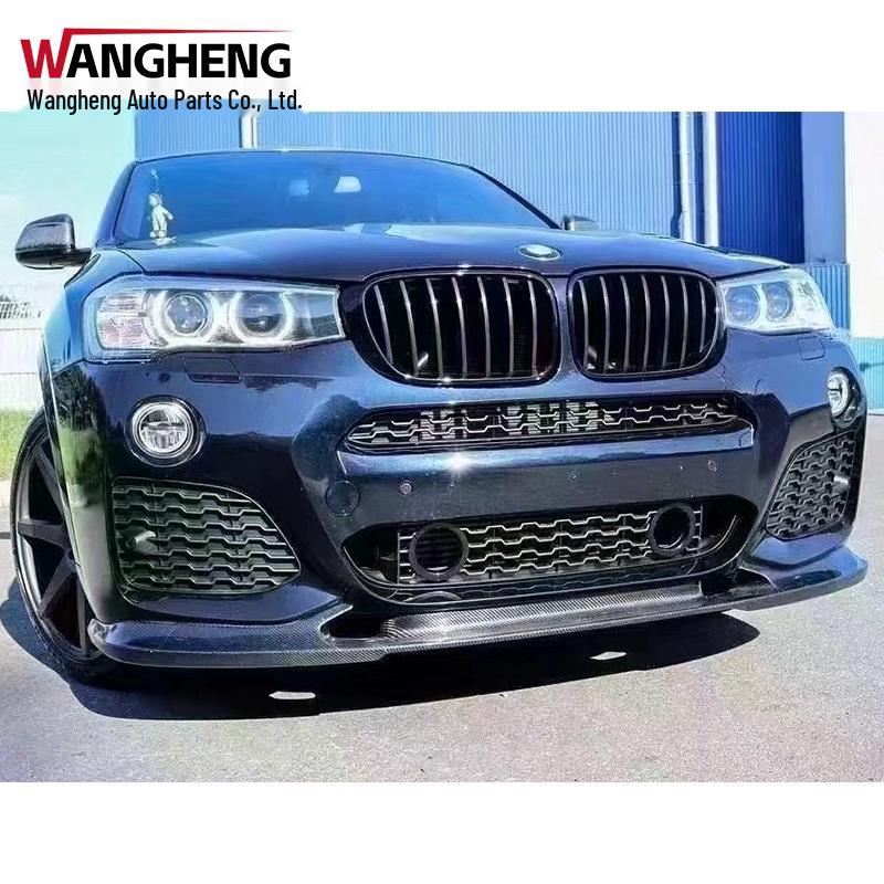 3D-накладка на передний бампер из углеродного волокна, диффузор для BMW X3 F25/X4 F26