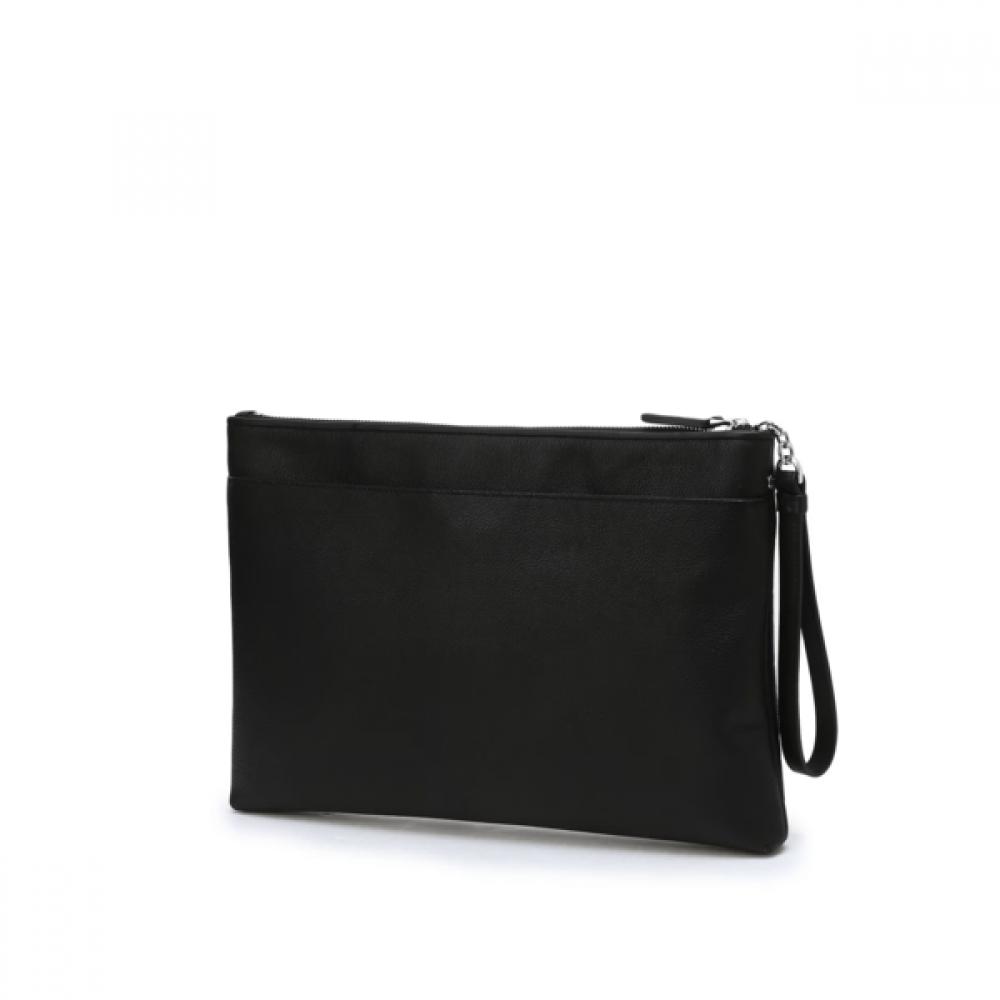 Daks BLack Grained Leather CLutch L Size Dbba6f279bk