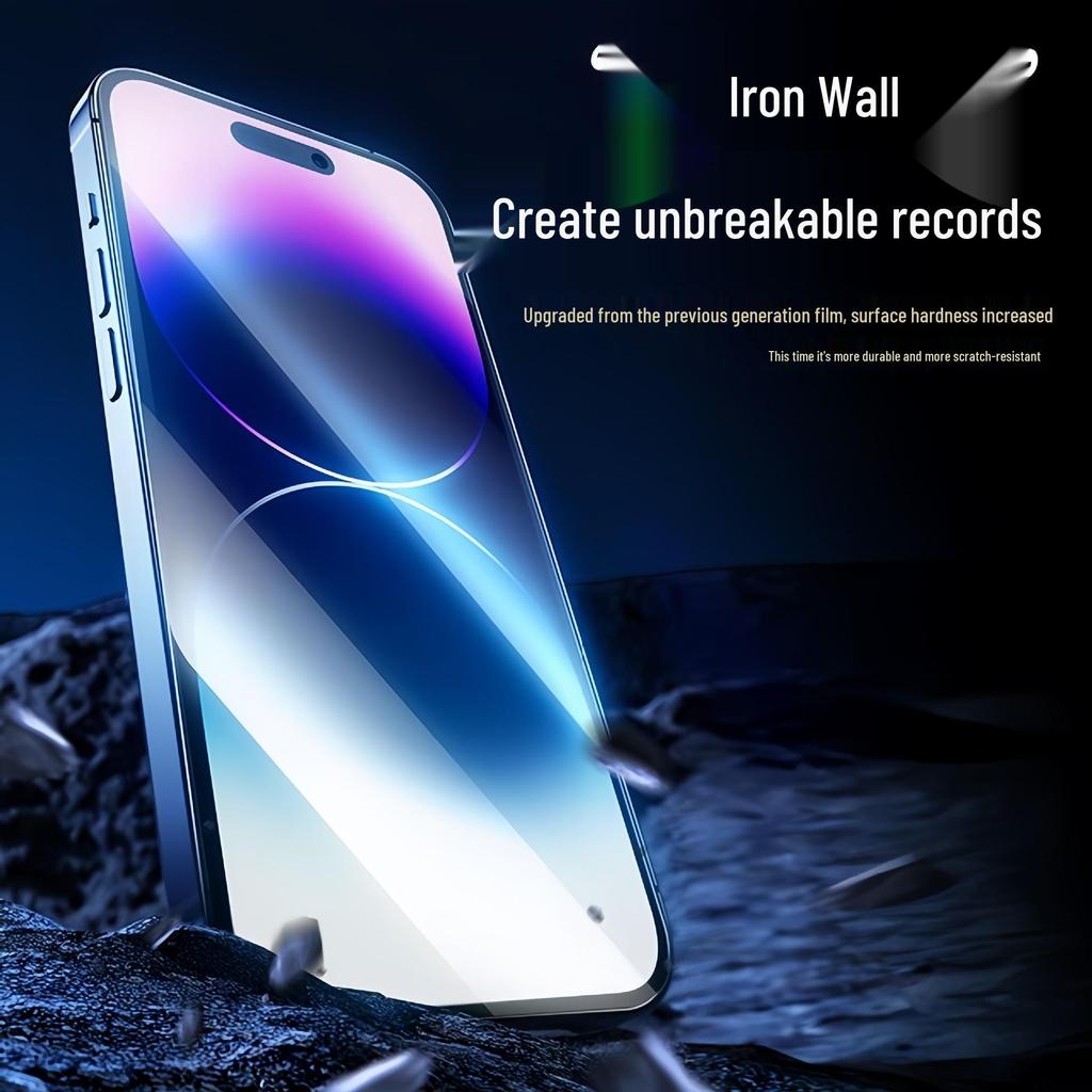 """14""" Закаленное стекло для iPhone 15 Pro Max - Полноэкранное, Защита от подглядывания, Защита от синего света, Второе применение."""