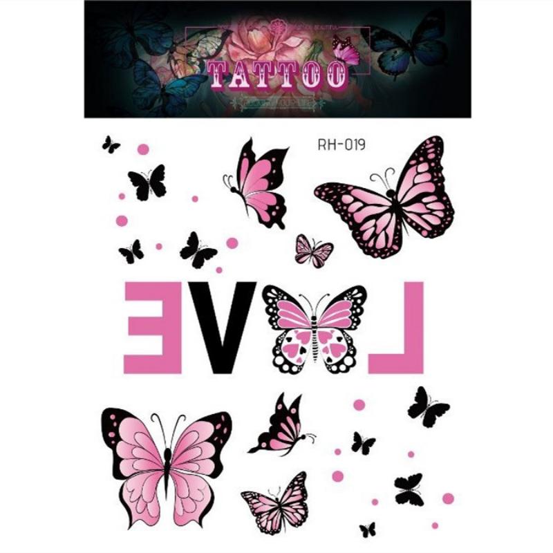 Татуировки с черной розой для женщин, большой размер, сексуальный дизайн с цветочным узором, водонепроницаемые поддельные татуировки для рук, боди-арт, рукав, наклейка для тела