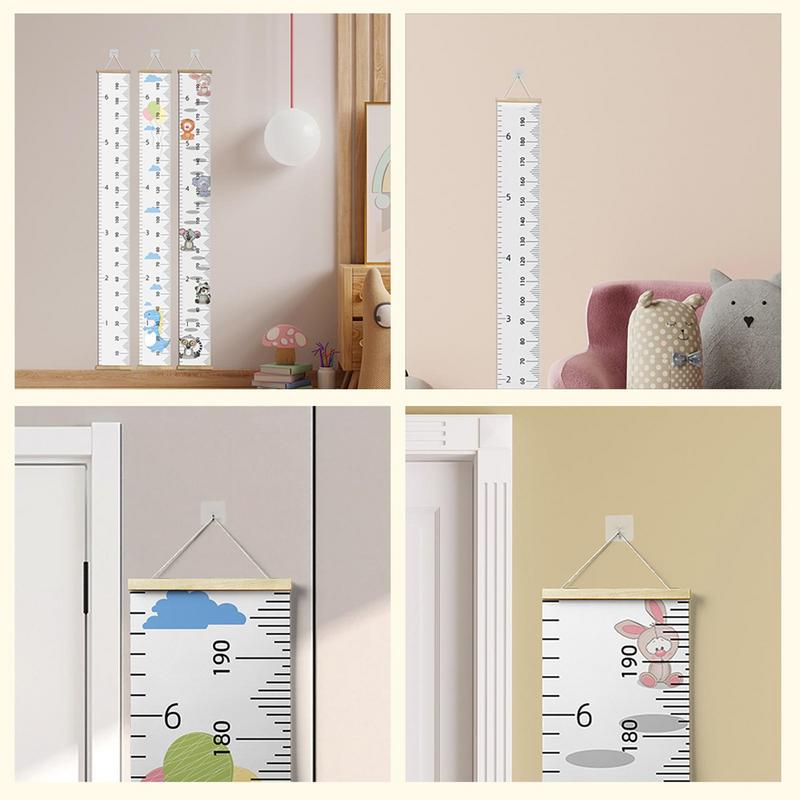 Детские настенные ростомеры с деревянной рамкой, ростомер, тканевый холст, съемная наклейка на стену для декора детской комнаты