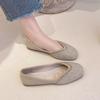 Туфли женские 2024 Diamond Flats Женская летняя обувь Flat Square Toe Pink со стразами и кристаллами Office 39 Beau Today E