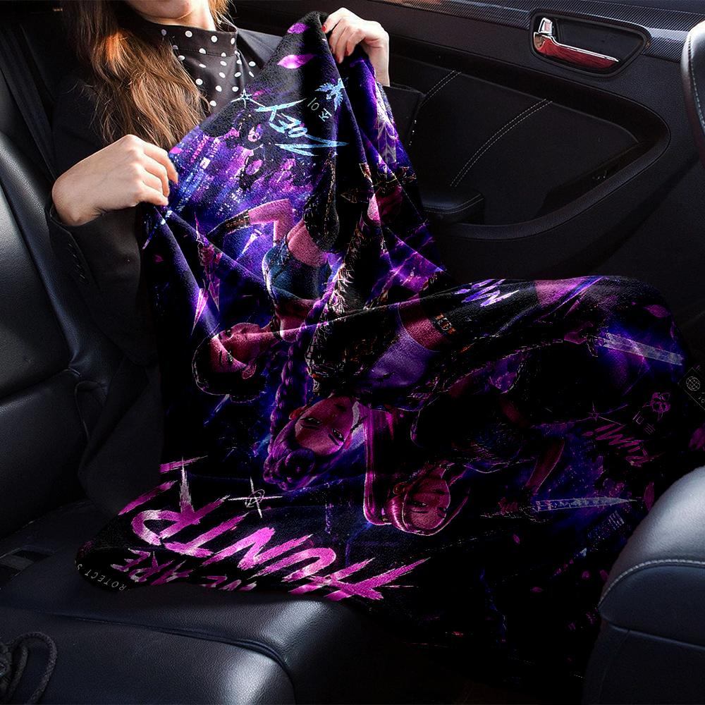 Huntrix Urban Fantasy Hunters Blanket Soft Throw Blanket For Home Bedroom Bed Sofa Travel Office Solid Christmas Blanket