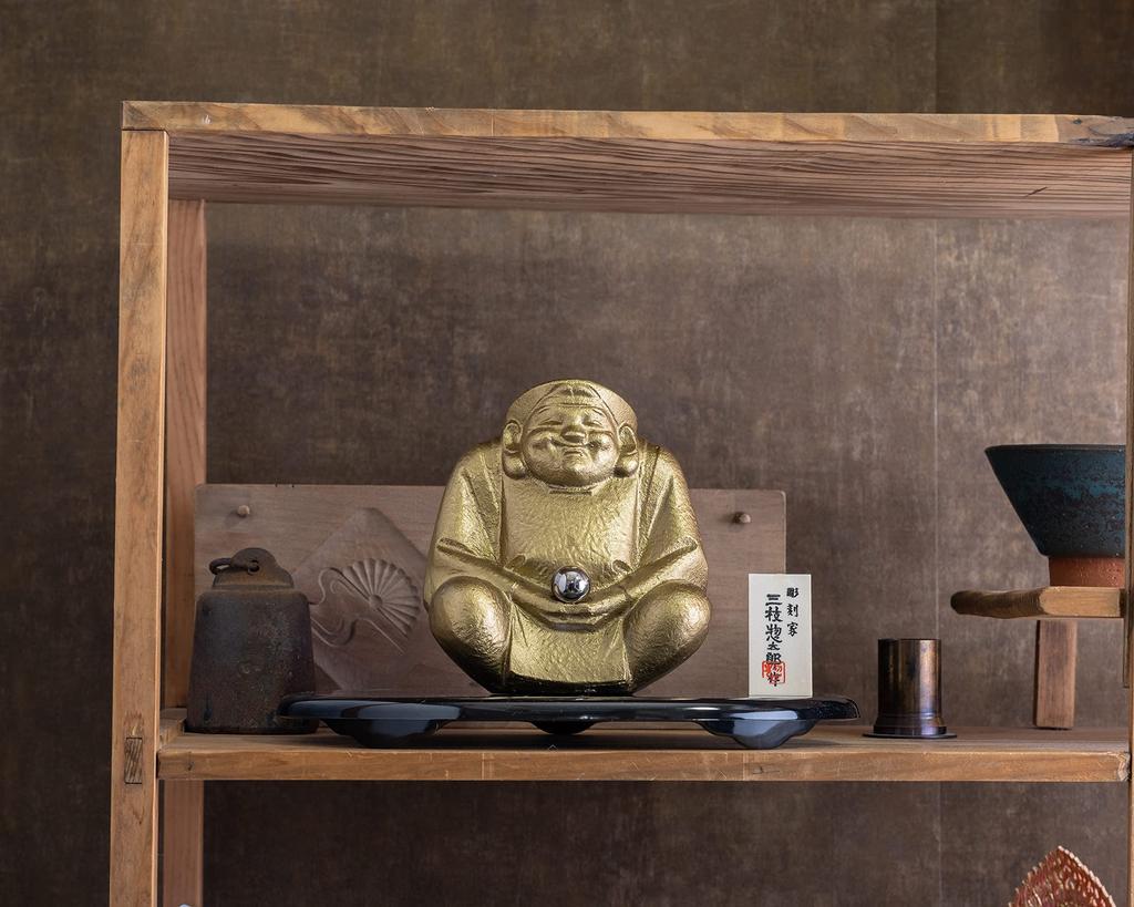 Драгоценность Дайкокутэн Ниттен Скульптор Сотаро Саэгуса Статуя Украшение Семь Богов Счастья Такаока Медная посуда Прототип_Будда (Ходзю Дайкокутэн)