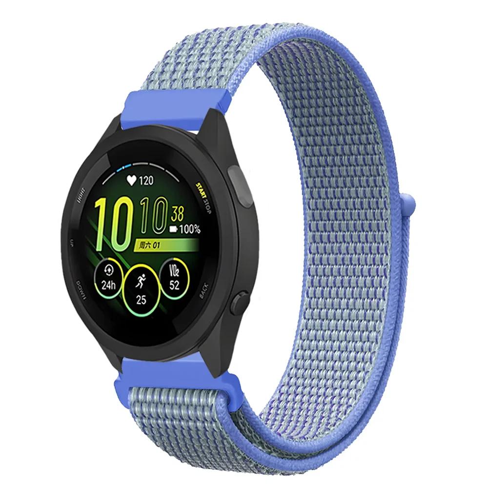 Плетеный нейлоновый ремешок-петля 20 мм 22 мм для Garmin Forerunner 165 55 965 265 255 955 Venu 3 Браслет Garmin Active/Vivoactive 5