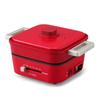 Iris Ohyama Hot Plate Grill Pot 2 Plate Deep Pot Функция термостата Ricopa Red (Плоская пластина) IGU-PR2-R