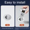 3/6Pcs Pop-up Sink Drain Filter Bathroom Sink Stopper Stainless Steel Filter Basket