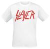 Slayer Винтажная Потертая Красная Печать Логотипа Футболка Чистый Хлопок Унисекс Повседневный Топ Ретро Трэш Металл Модная Футболка