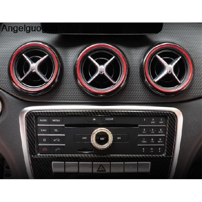 Двухцветный автомобильный кондиционер, вентиляционное отверстие, кольцо, накладка, украшение для Mercedes Benz GLA X156 CLA C117