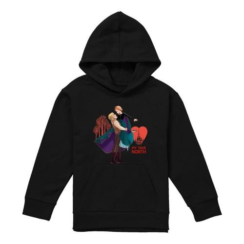 Frozen Childrens/Kids My True North Anna Kristoff Heather Valentine`s Day Pullover Hoodie