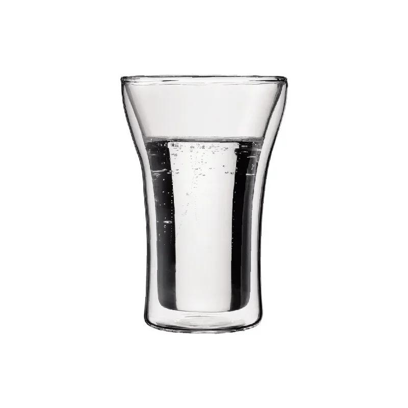 100 мл/200 мл/250 мл Двухслойные стаканы Высокое боросиликатное стекло Термостойкие кофейные чашки Прозрачная винная кружка Посуда для напитков