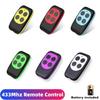 433MHz Garage Door RF Remote Control Duplicator 4 Buttons Copy Remote Control Clone Gate Key Fob Command Hand Transmitter