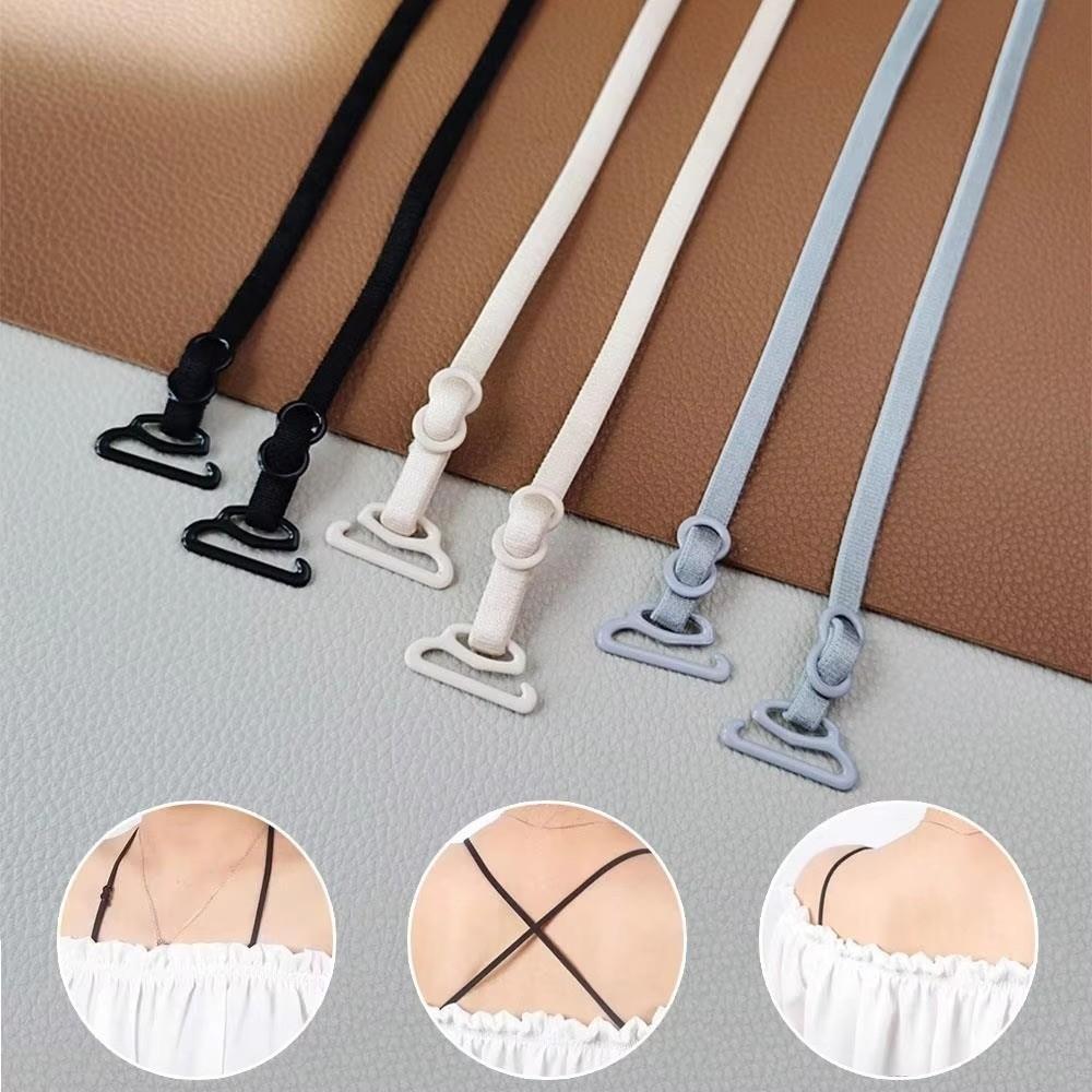 1 Pair Ultra Thin Non-Slip Bra Strap Seamless Brassiere Strap Shoulder Strap Replaceable Bra Strap