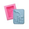 1PCS 3D Surfing Dolphin Embossed Silicone Mold DIY Handmade Soap Making Supplies Kit Resin Fondant S Cake Soap Molds