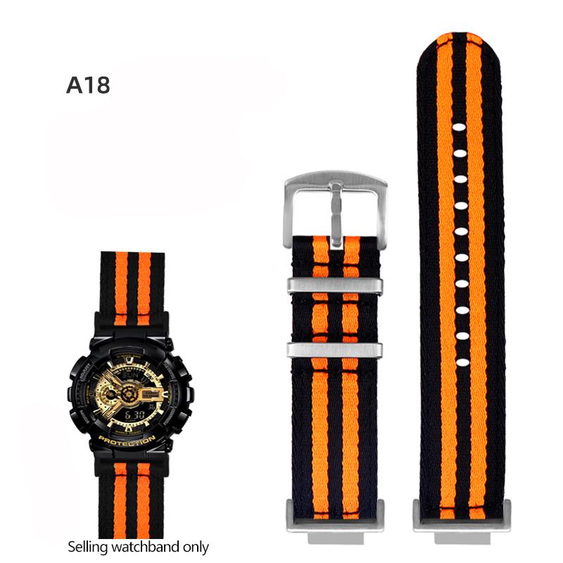 Нейлоновый холщовый ремешок для часов для GSHOCK Casio DW5600 DW-5600 GA110 GA100 GA120 GM2100 GA2100 GA2110 Модифицированный ремешок Спортивный ремешок