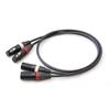 MOGAMI 2791 Red and White XLR Microphone Cable (2 Pairs, 1.2m)