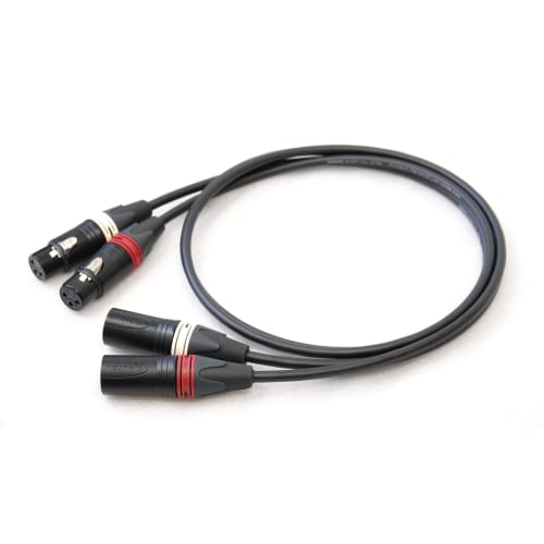 MOGAMI 2791 Red and White XLR Microphone Cable (Pair) 3m