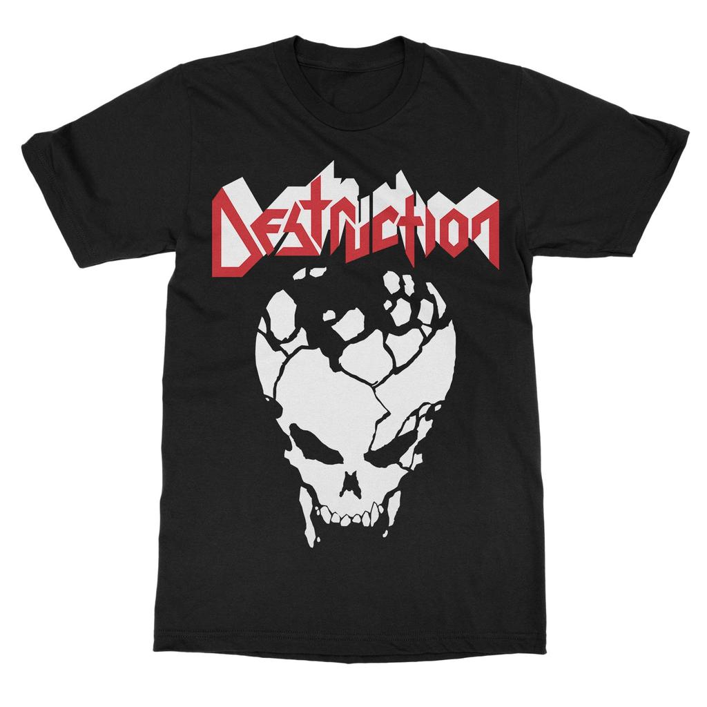 Футболка с принтом группы Destruction Mad Butcher Хлопок Графическая футболка Унисекс Женская Летняя Уличная одежда Топ