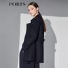 PORTS Women's Wool Blend Mid-Length Coat