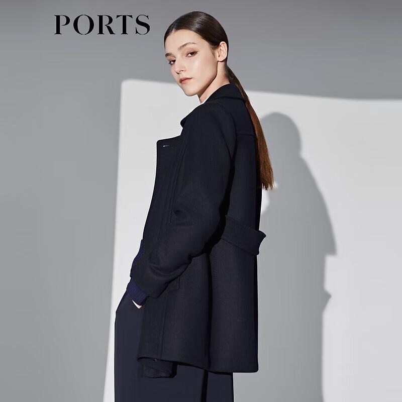 PORTS Women's Wool Blend Mid-Length Coat