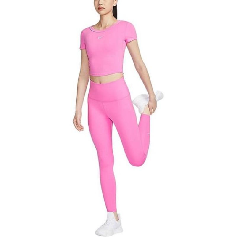 Nike Женские кроп-топы Dri-Fit One Fitted Dri-FIT Игривый розовый HM4584-675