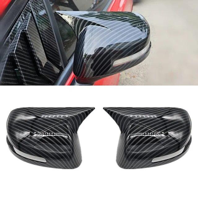 For Honda CIVIC 2012 2013 2014 Car Rearview Side Mirror Cover Wing Cap Exterior Sticker Rear View Case Trim Carbon Fiber Black