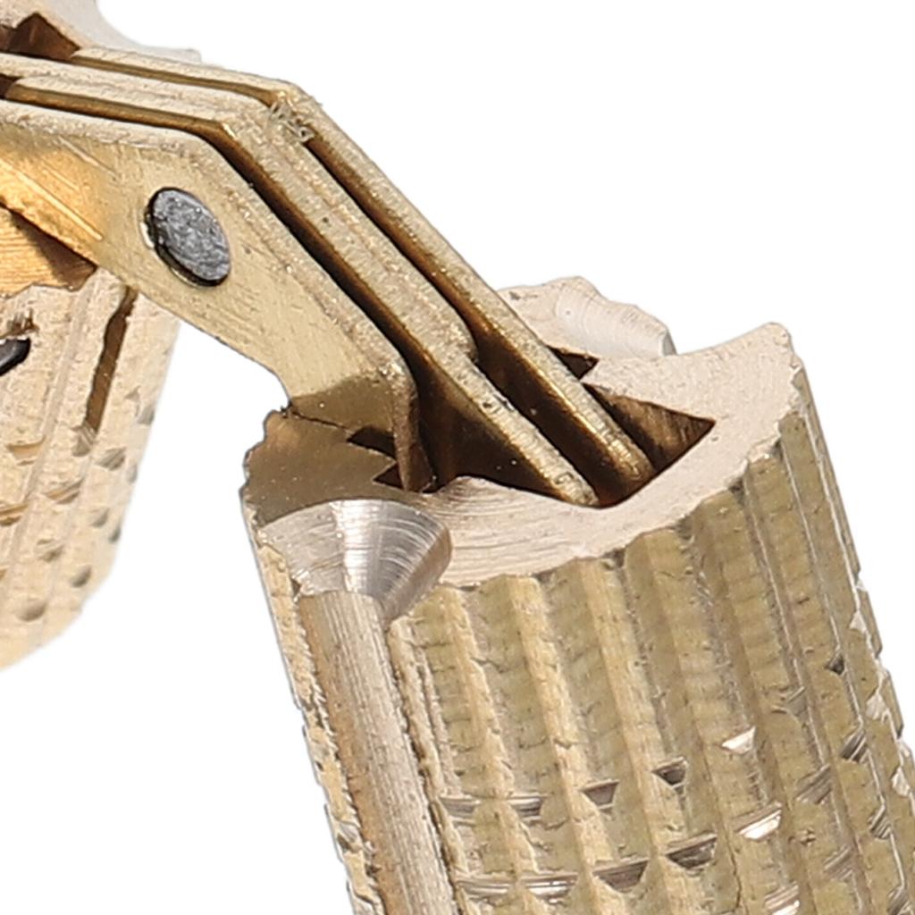 6Pcs Hidden Brass Box Hinges 8Mm Silent Smooth Operation Concealed Furniture Fittings for Small Cabinets Ring Boxes Wood Craft