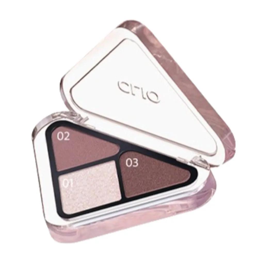 Clio Мини-палитра теней Essential Shadow 3 цвета 03 Малиновый Аутентичный