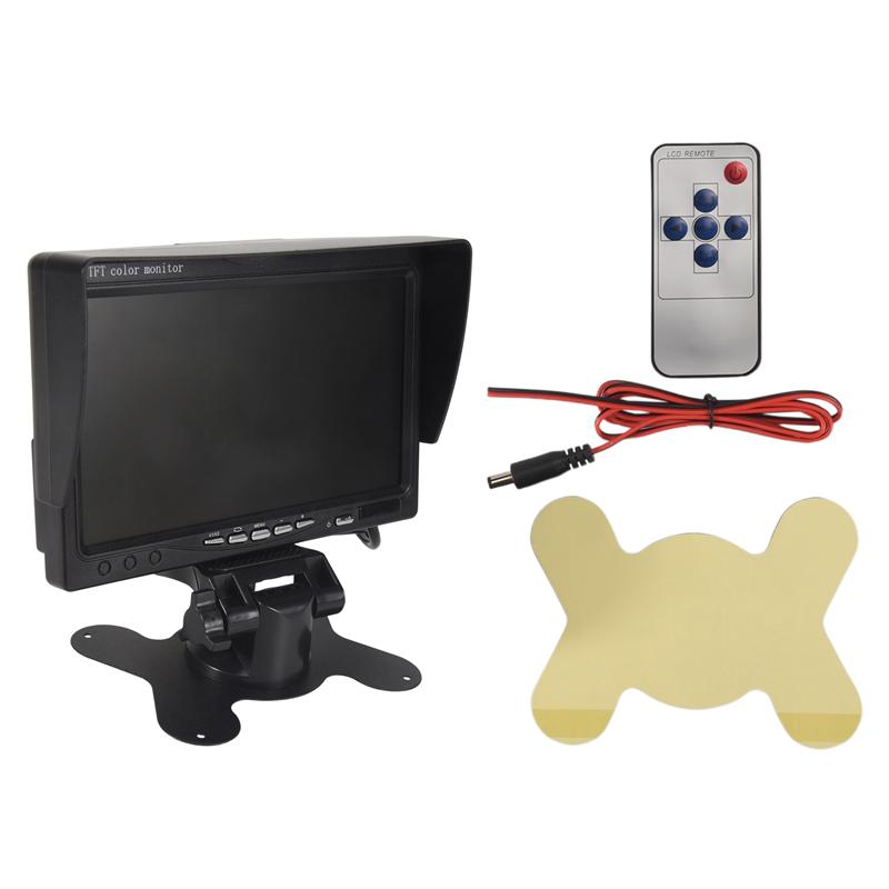 Точный 7-дюймовый цветной HD-монитор TFT LCD 12В-24В для автомобиля, грузовика, системы видеонаблюдения, камеры заднего вида, резервной камеры
