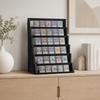 6-Tier Wooden Sports Card Holder Wood Multi-Layer Display Stand