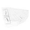 50Pcs Transparent Eyebrow Stencils Stickers Microblading Eyebrow Ruler SelfAdhesive Brow Sticker