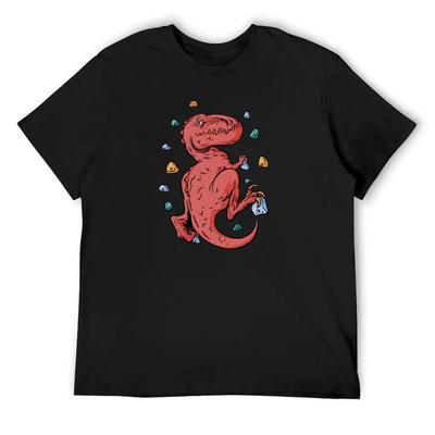 Футболка с динозавром для боулдеринга custom t-shirts blacks customs design your own Мужская футболка