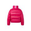 Adidas Оригинальная короткая пуховая куртка 600 Fill Three Stripes Logo Sports Long Sleeve Bread Down Jacket Women Jacket Bright-Pink JE6041