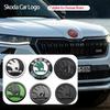 2 шт. 80 мм 90 мм Эмблема Для Fabia 1 2 Octavia a7 RS Superb Rapid Yeti Karoq Vision Автомобиль Передняя Задняя Багажник Наклейка