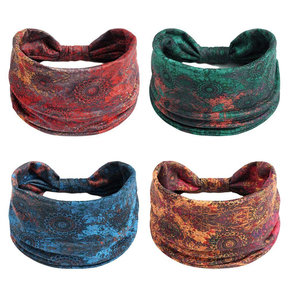 Stretch Boho Headbands Wide-brimmed Wide Headwrap Fashion Yoga Head Bands Hair Accessories