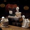 Resin Crafts Skulls Pencil Storage Bucket Funny Skeleton Toothbrush Holder  Ghost Festival