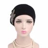 Fashion Women Diamonds Velvet Turban Cap